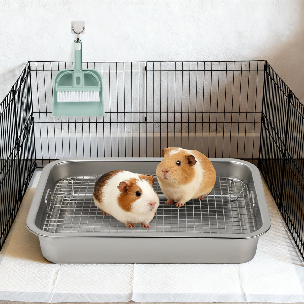 FHTONGE séparation débris litière inox, hygiène du habitat.