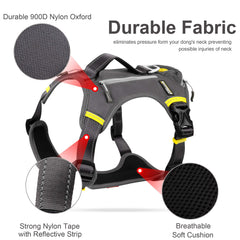 Harnais Fida en nylon 900D, robuste et durable pour activités extérieures.