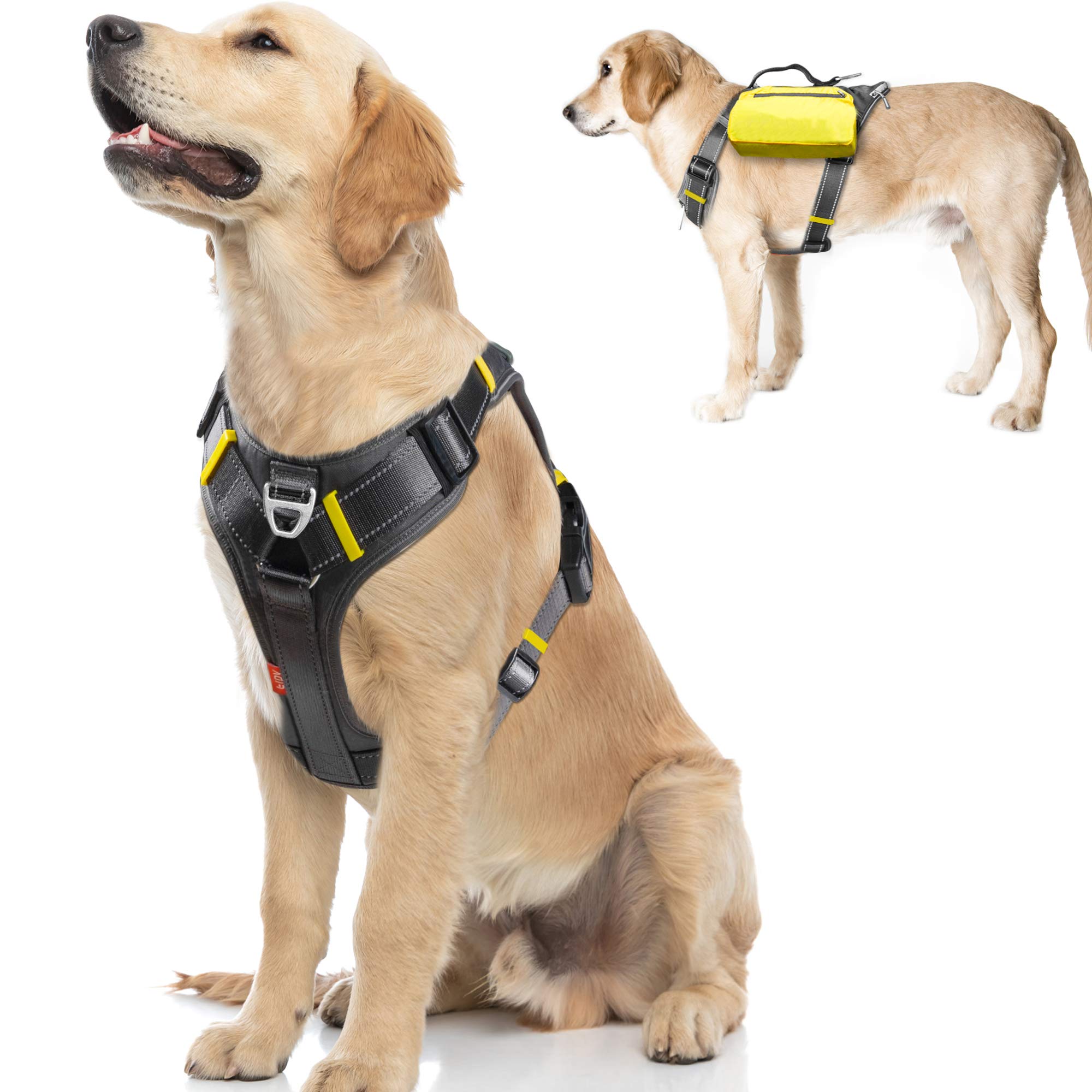 Harnais Fida chien avec pochettes latérales pour sorties pratiques.