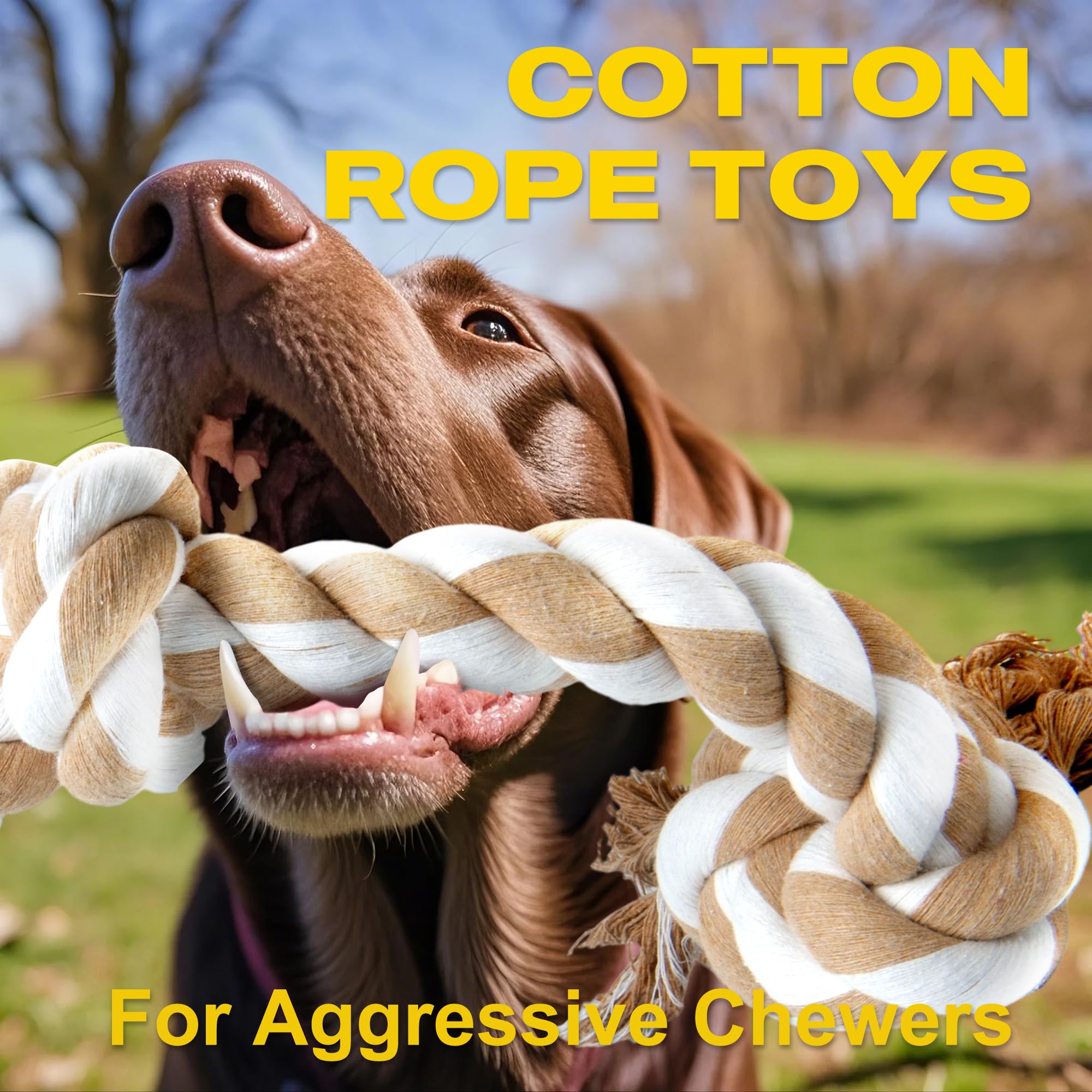Jouet Fida pour chien grand mordeur, corde robuste et durable