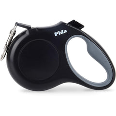 Laisse Fida rétractable 16 pieds, robuste pour balades prolongées.