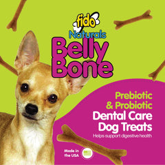 Fido Belly Bones mini, sachet refermable de friandises pratiques pour sorties quotidiennes.