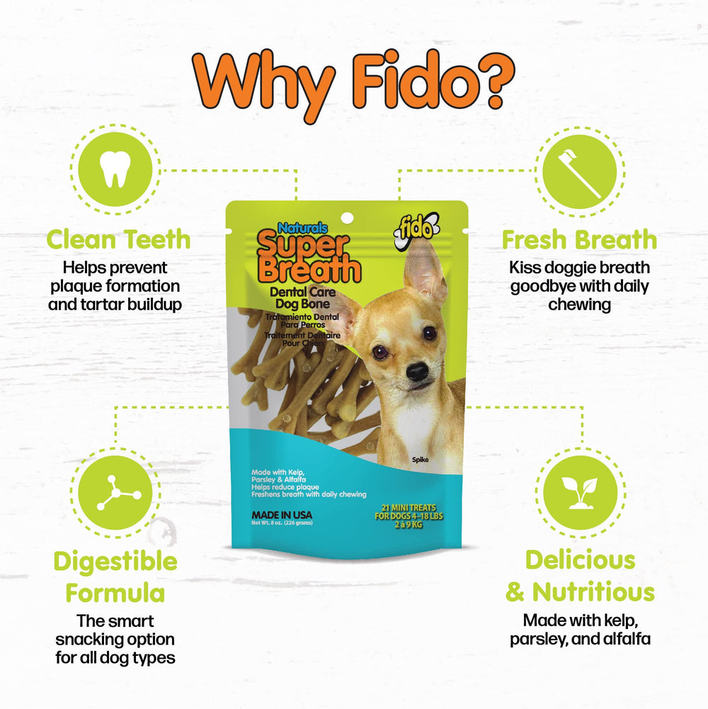 Ingrédients naturels Fido: kelp, persil et luzerne pour l'harmonie digestive