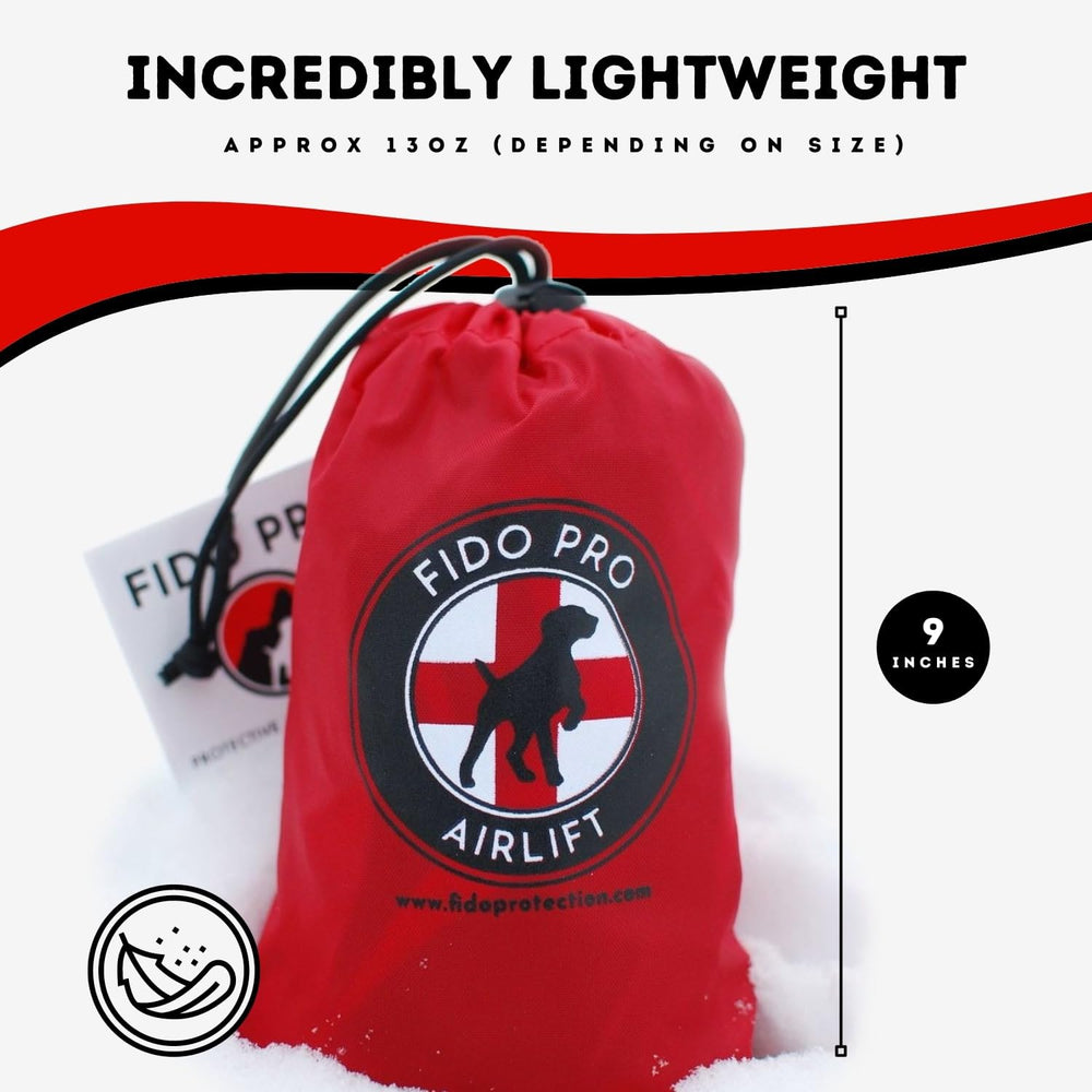 Fido Pro Airlift Sling: taille M adaptée au poids.