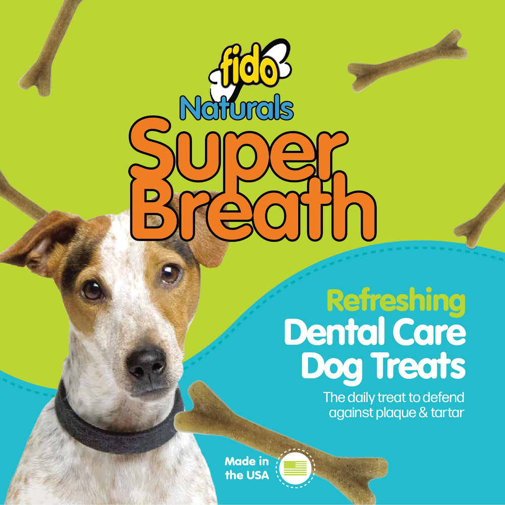 Fido : sachets de 8 oz d'os dentaires pour petits chiens, pratique pour l'hygiène quotidienne.