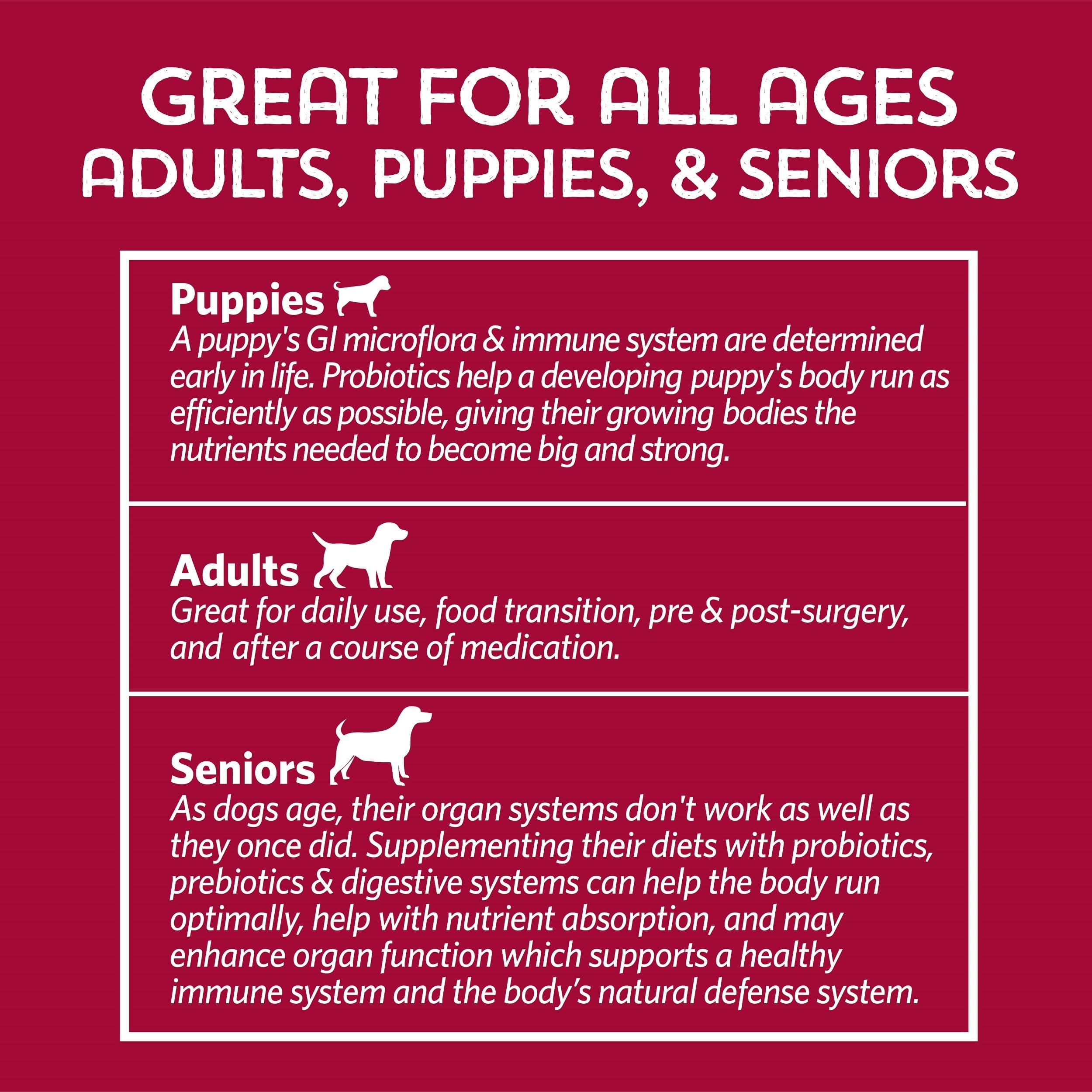 Ensemble de deux boîtes Fidobiotics Good Guts pour chiens et chiots.