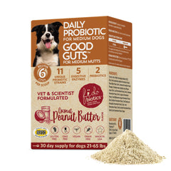 Fidobiotics Good Guts emballage du complément digestif pour chien.