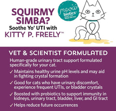 Meowbiotics Kitty P Freely: soutien urinaire et confort pour le chat.