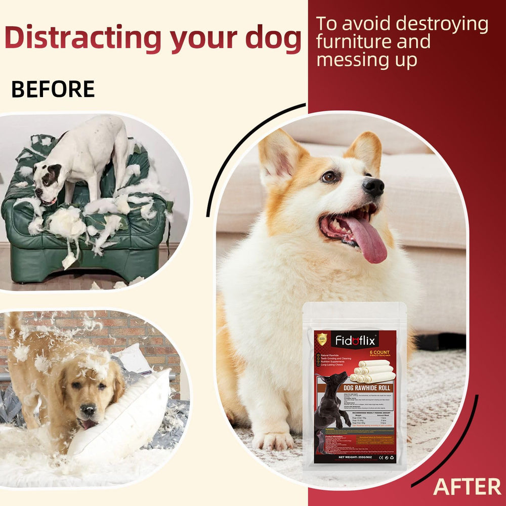 Texture torsadée des os FidoFlix favorisant la mastication.
