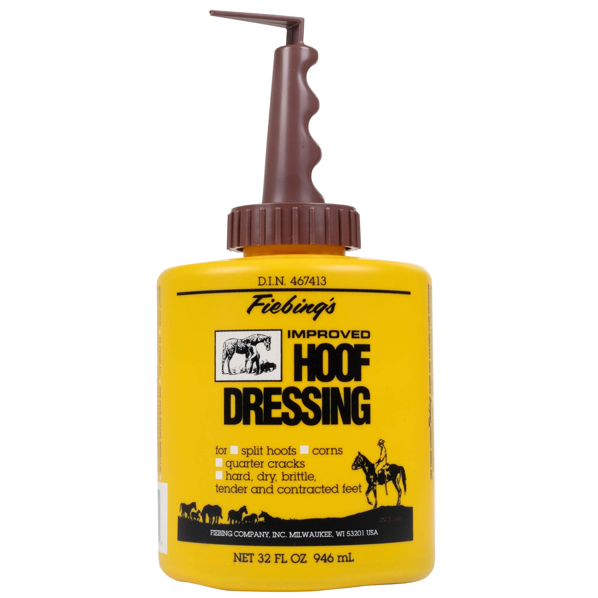 Huile sabot Fiebing's - bouteille 32oz pour hydrater et protéger les sabots.