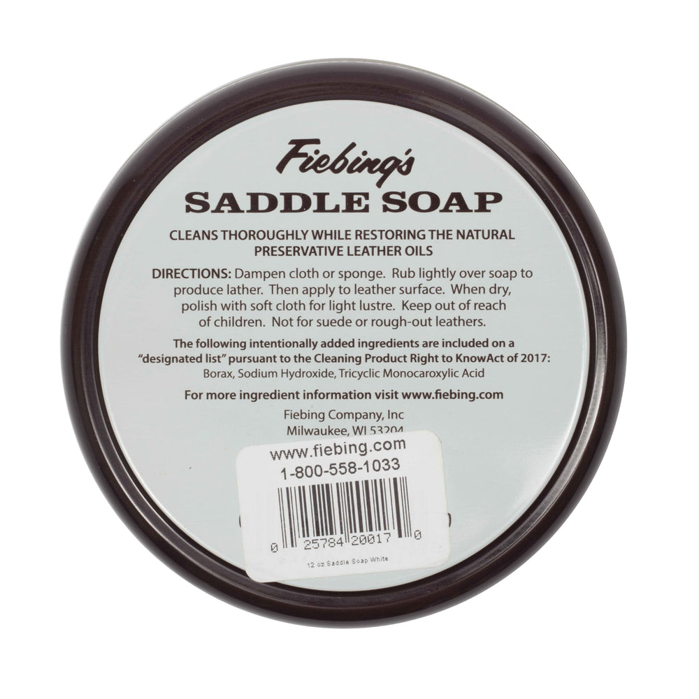 Savon Selle Fiebing's 12oz entretien quotidien du cuir à domicile.