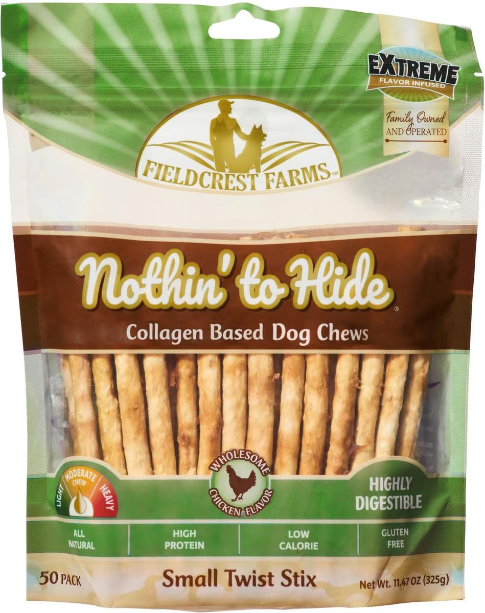 Fieldcrest Farms Nothing to Hide emballage naturel sans cuir pour chien