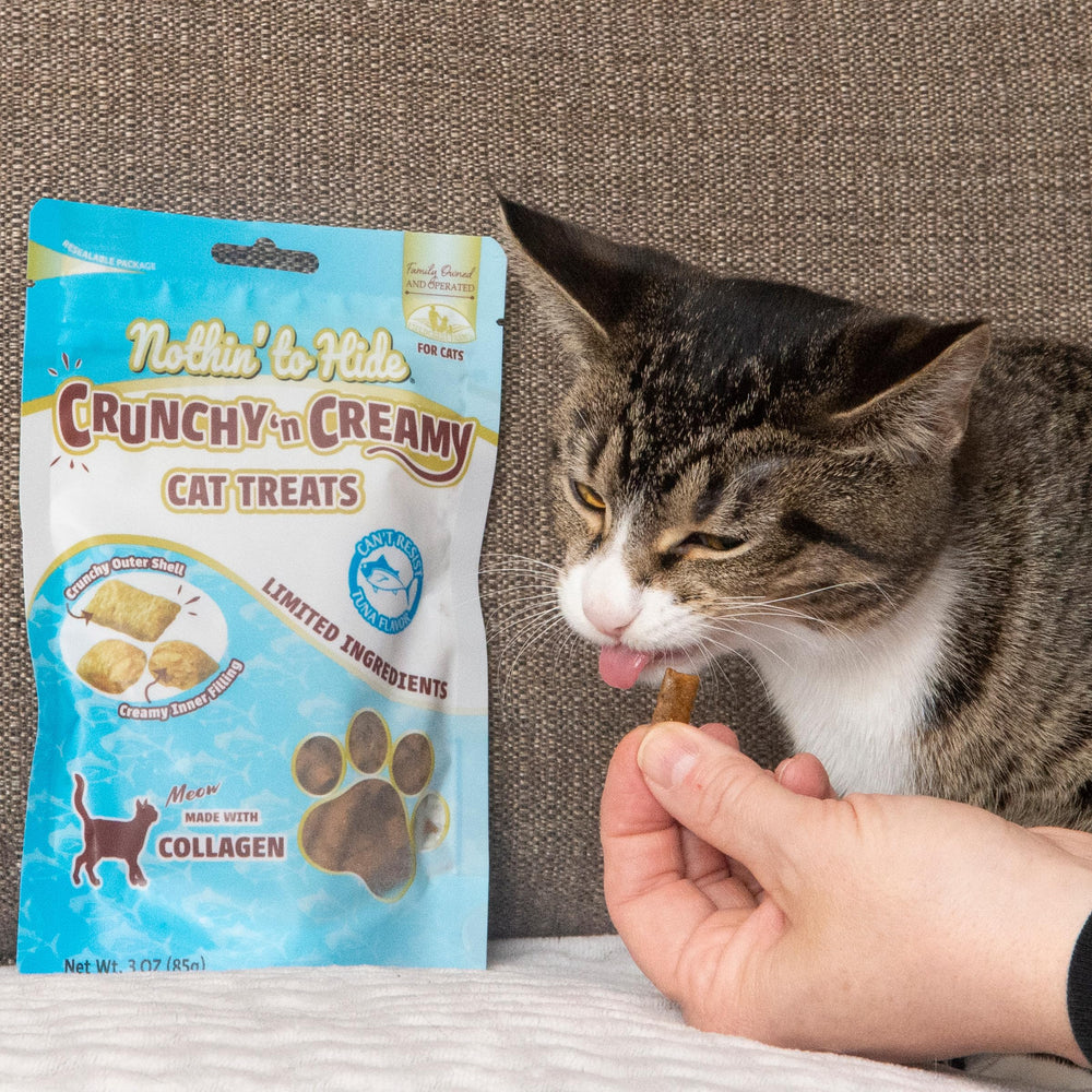 Texture duo crunch-creme Nothin’ to Hide, stimulation sensorielle pour chat