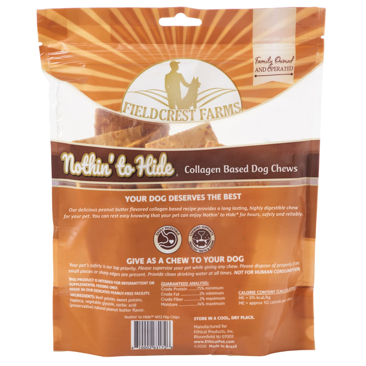 Emballage durable Fieldcrest Farms Nothin to Hide Flip Chips, rangement pratique.
