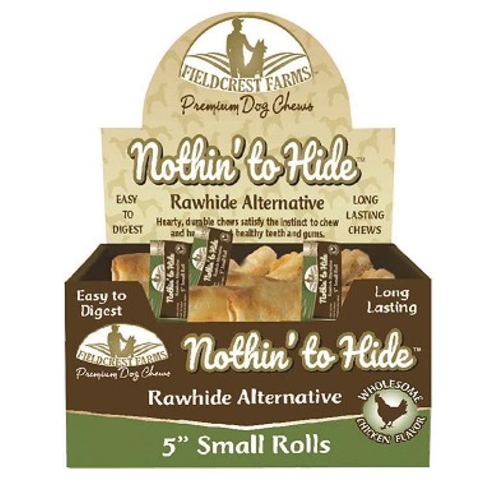 Fieldcrest Farms Nothin' to Hide Rolls, bâtonnets digestibles pour chiens, soutien des articulations et digestion.