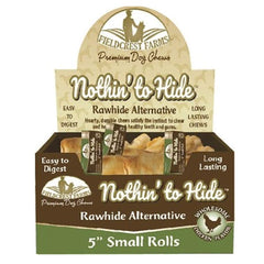 Fieldcrest Farms Nothin' to Hide Rolls, bâtonnets digestibles pour chiens, soutien des articulations et digestion.