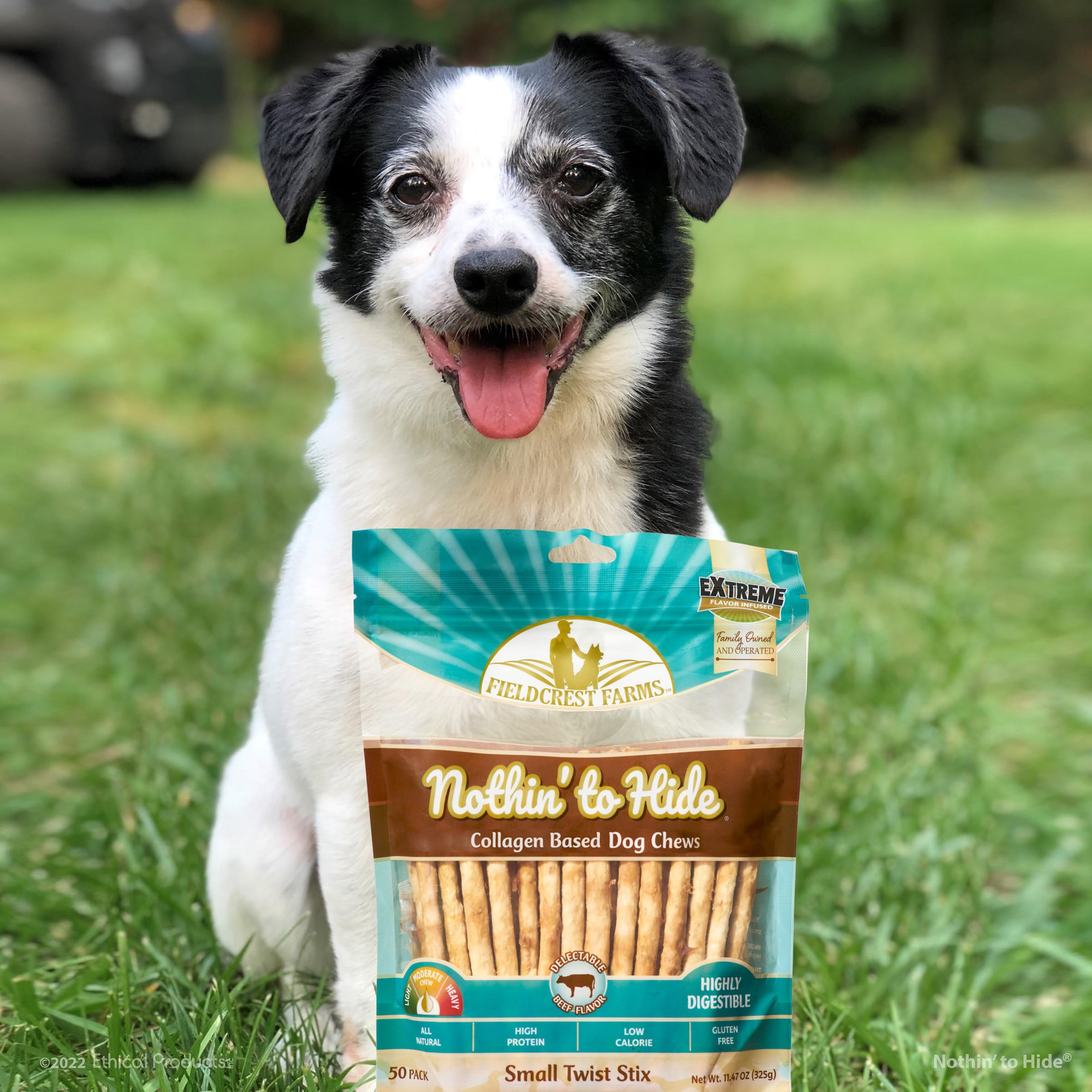Twist Stix Fieldcrest, format pratique pour chiens pesant jusqu'à 15 lb