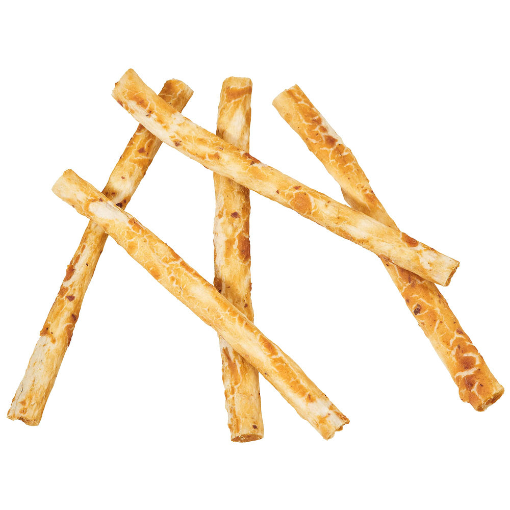 Alternative naturelle au rawhide Fieldcrest Stix doux et digestibles pour la plupart des chiens.