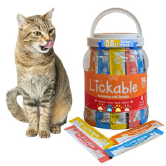 Fieldcrest Farms Lickable Chat – tubes poulet: variété 50 tubes, pratique et frais.
