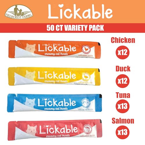 Fieldcrest Farms Lickable Chat – tubes thon: dosage facile et net.