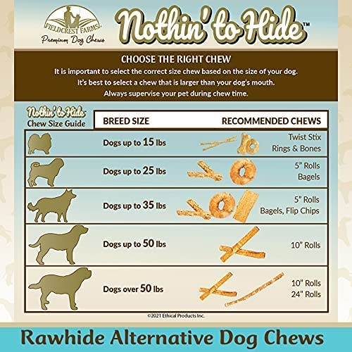 Fieldcrest Farms Twist Stix cacahuète – friandise naturelle et attrayante pour chien actif