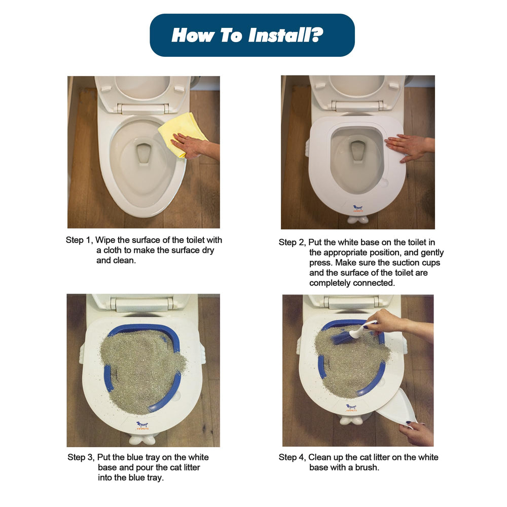 FIFIPETS fit-universel-toilette: compatible avec les toilettes standards.