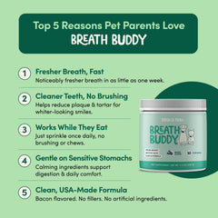 Breath Buddy Fifth & Fido, zeolite, absorption des odeurs pour haleine plus agréable.