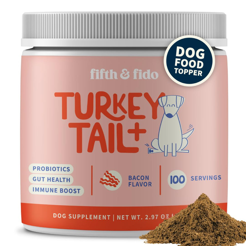 Fifth & Fido – bouteille queue de dinde pour chien, soutien immunitaire potentiel et digestion douce.