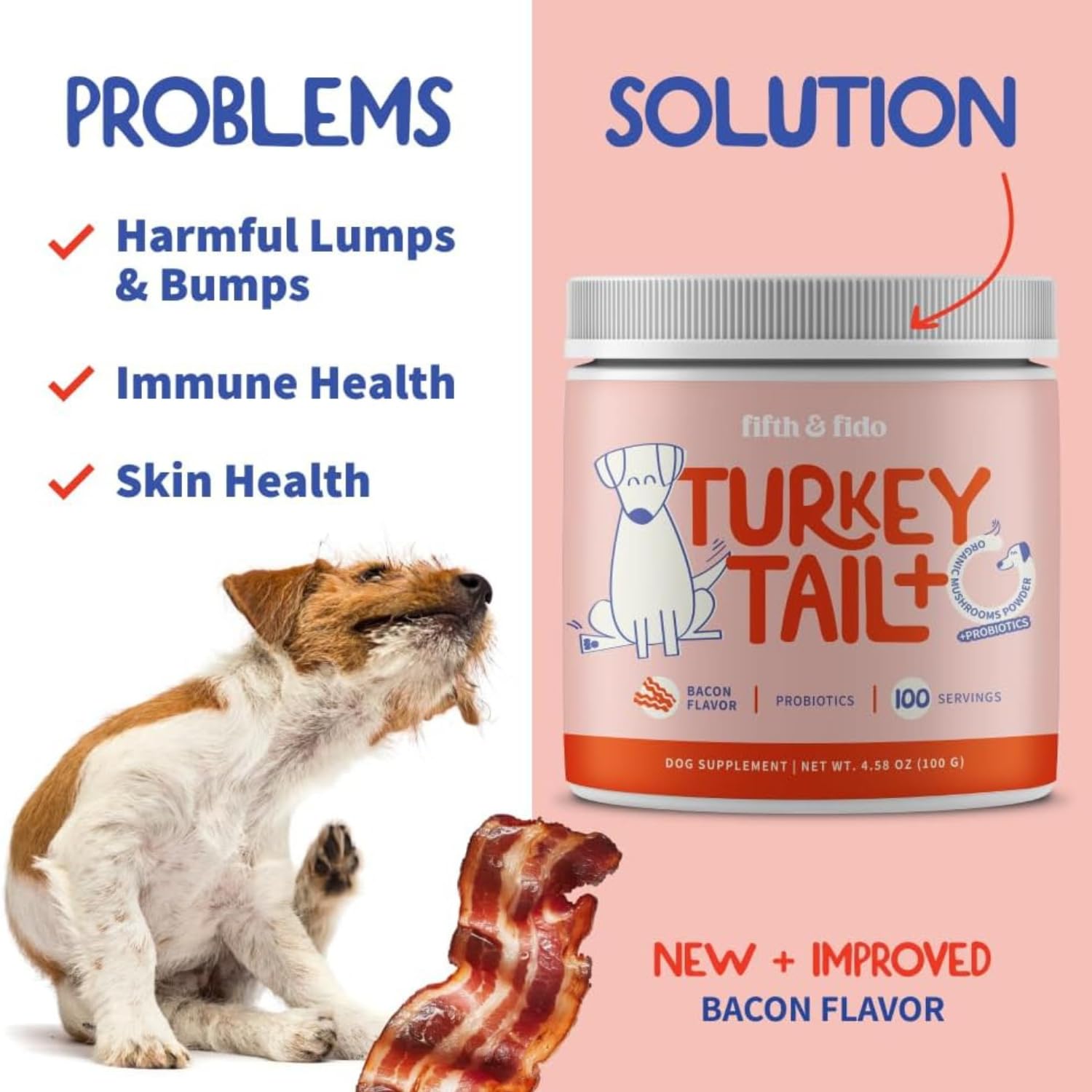 Fifth & Fido – complément sans chirurgie pour chien, soutien naturel et bien-être.