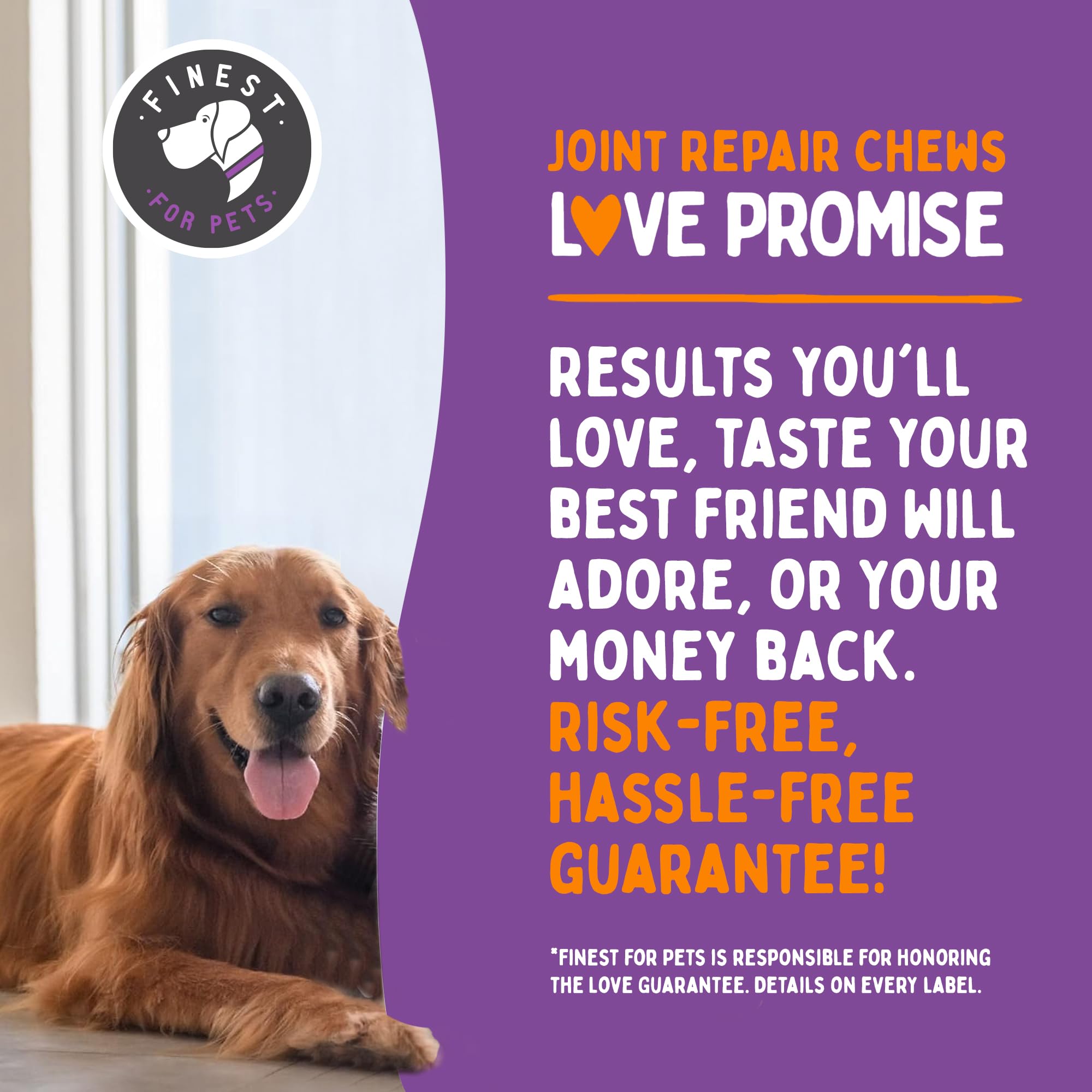 Emballage américain conforme GMP pour Finest For Pets Joint Repair