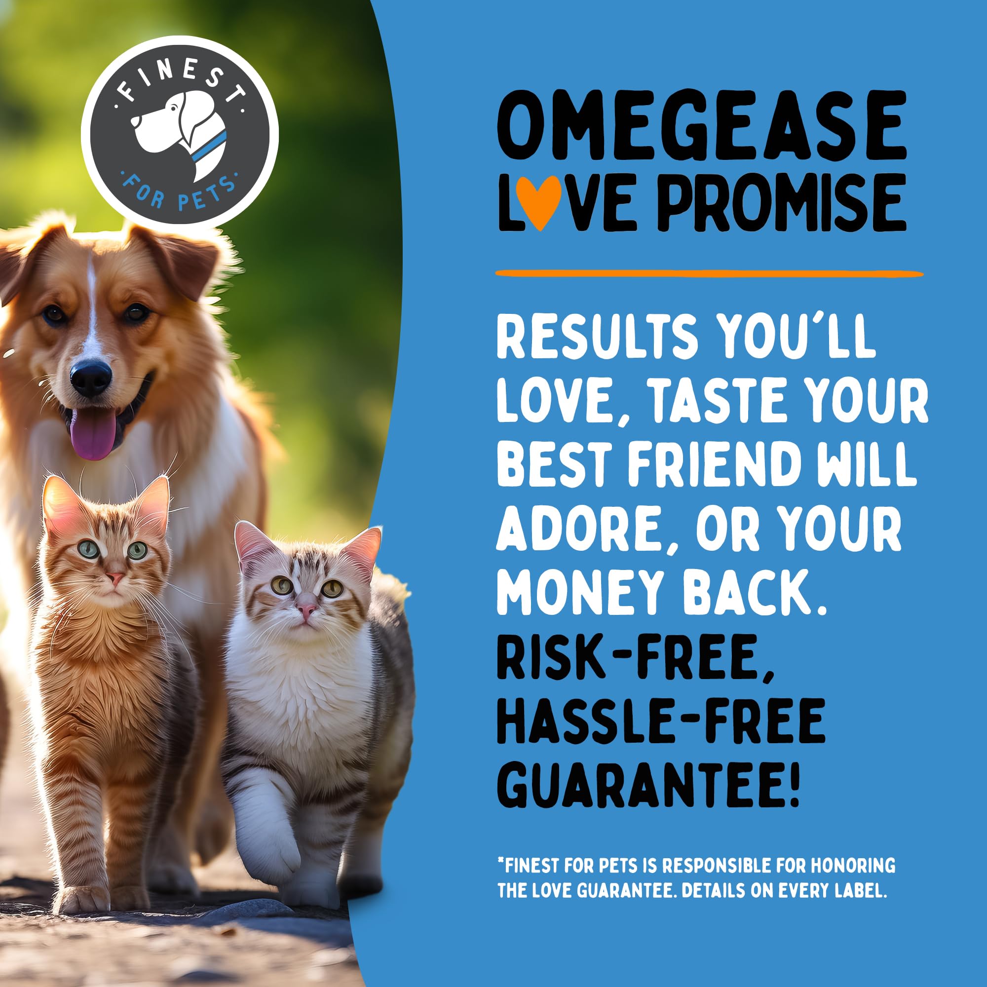 Finest For Pets Omegease : santé du cœur et immunité