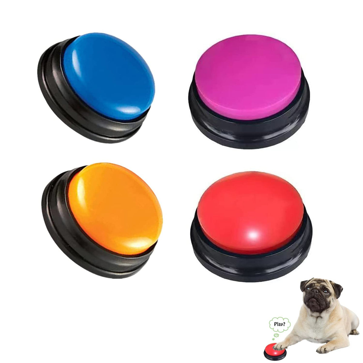 FINEST+ bouton d'enregistrement vocal pour chien, pratique pour l'entraînement.