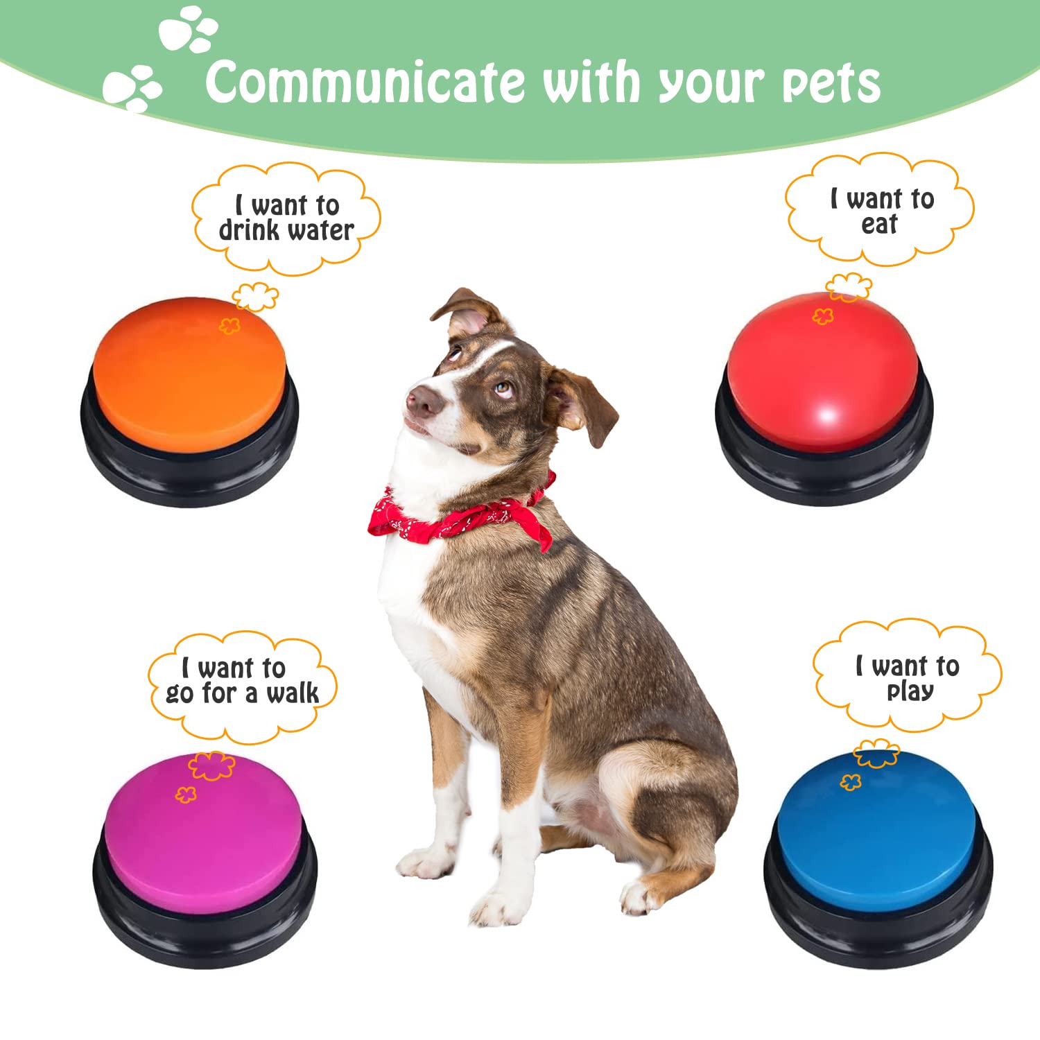FINEST+ outil interactif pour animaux, phrases personnalisables pour dialoguer.