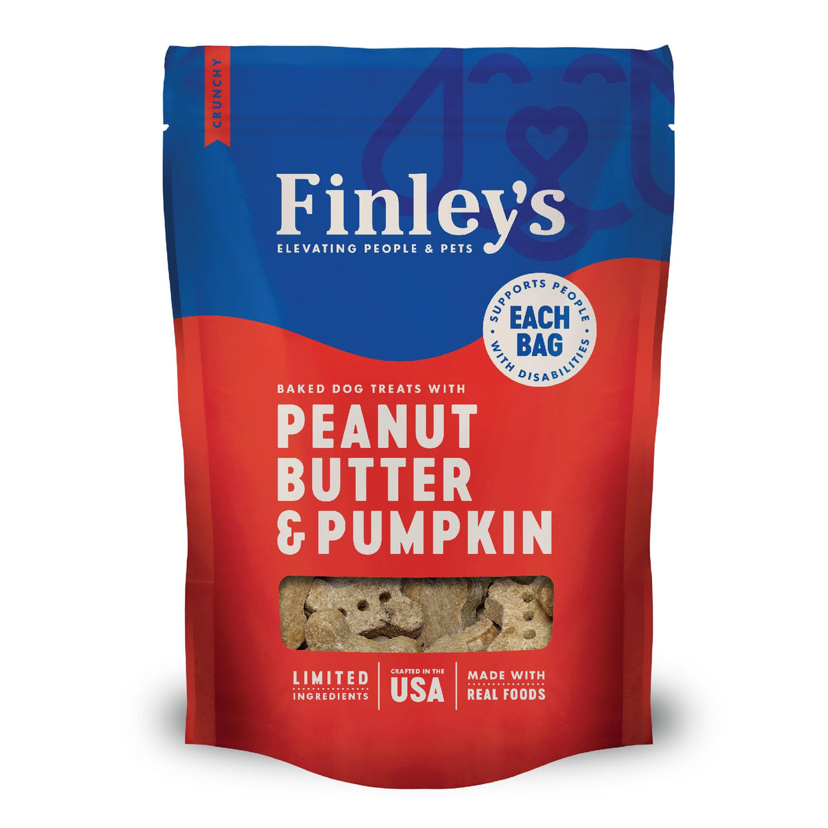 Finley’s Biscuits croustillants au beurre de cacahuète et citrouille, récompenser l’entraînement.