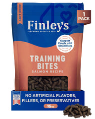 Finley's Training Bites – paquet-saumon : récompense douce et faible calorie pour l'entraînement quotidien.