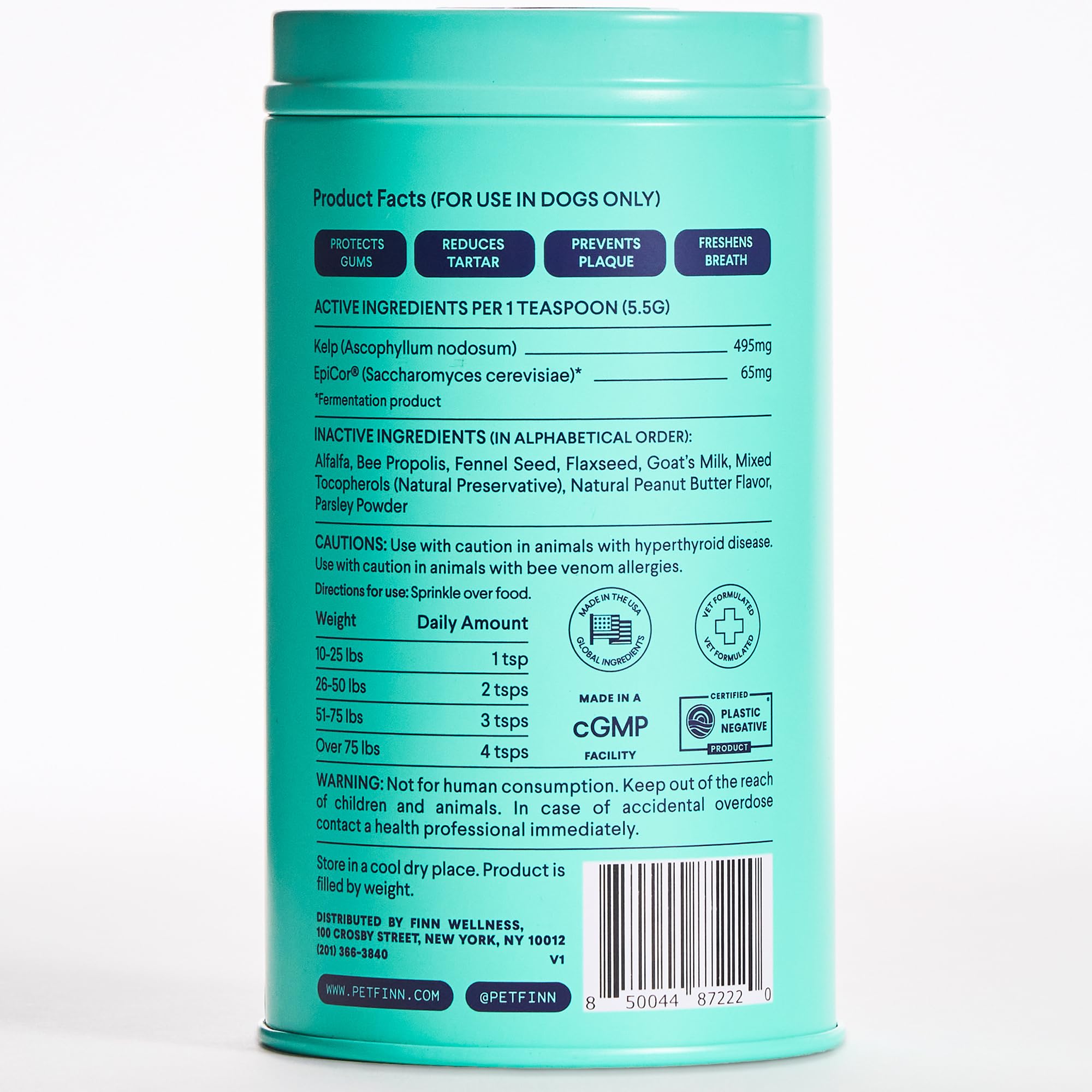 Finn Poudre Dentaire Chiens : qualité et fiabilité du produit.