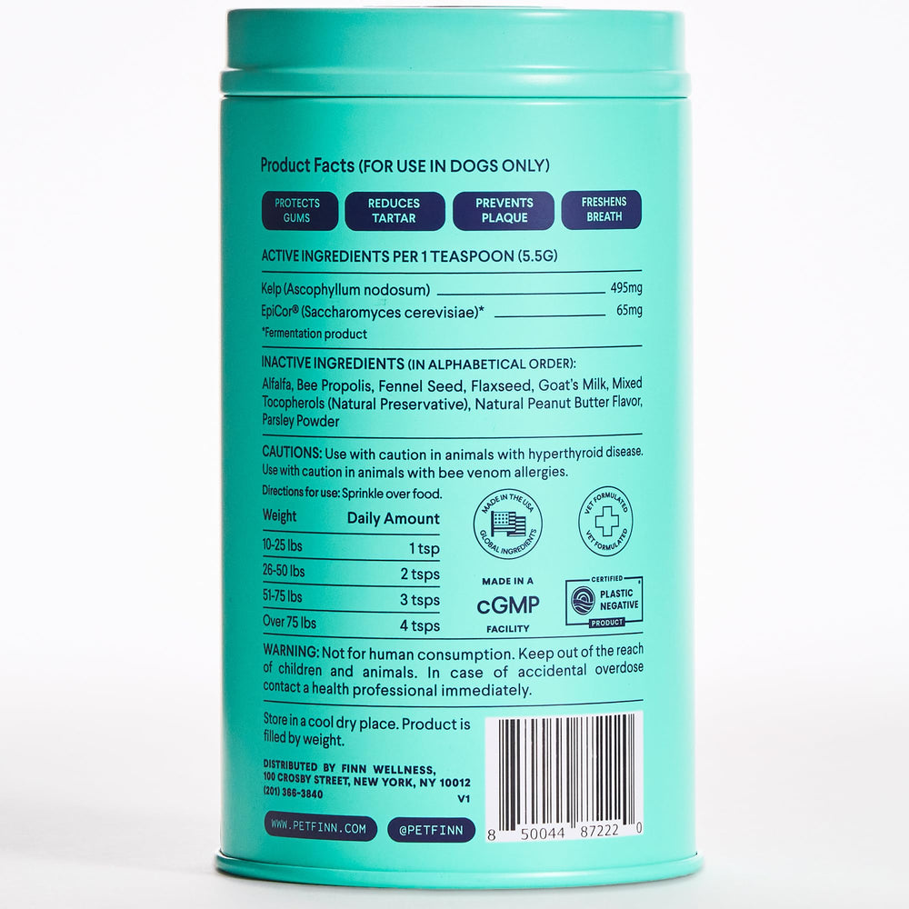 Finn Poudre Dentaire Chiens : qualité et fiabilité du produit.