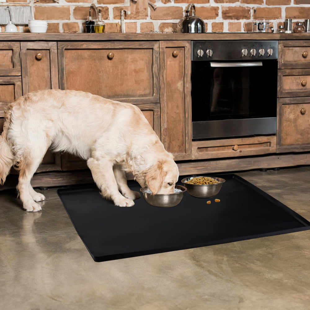 Finorder tapis avec bords élevés, idéal pour éviter éclaboussures.