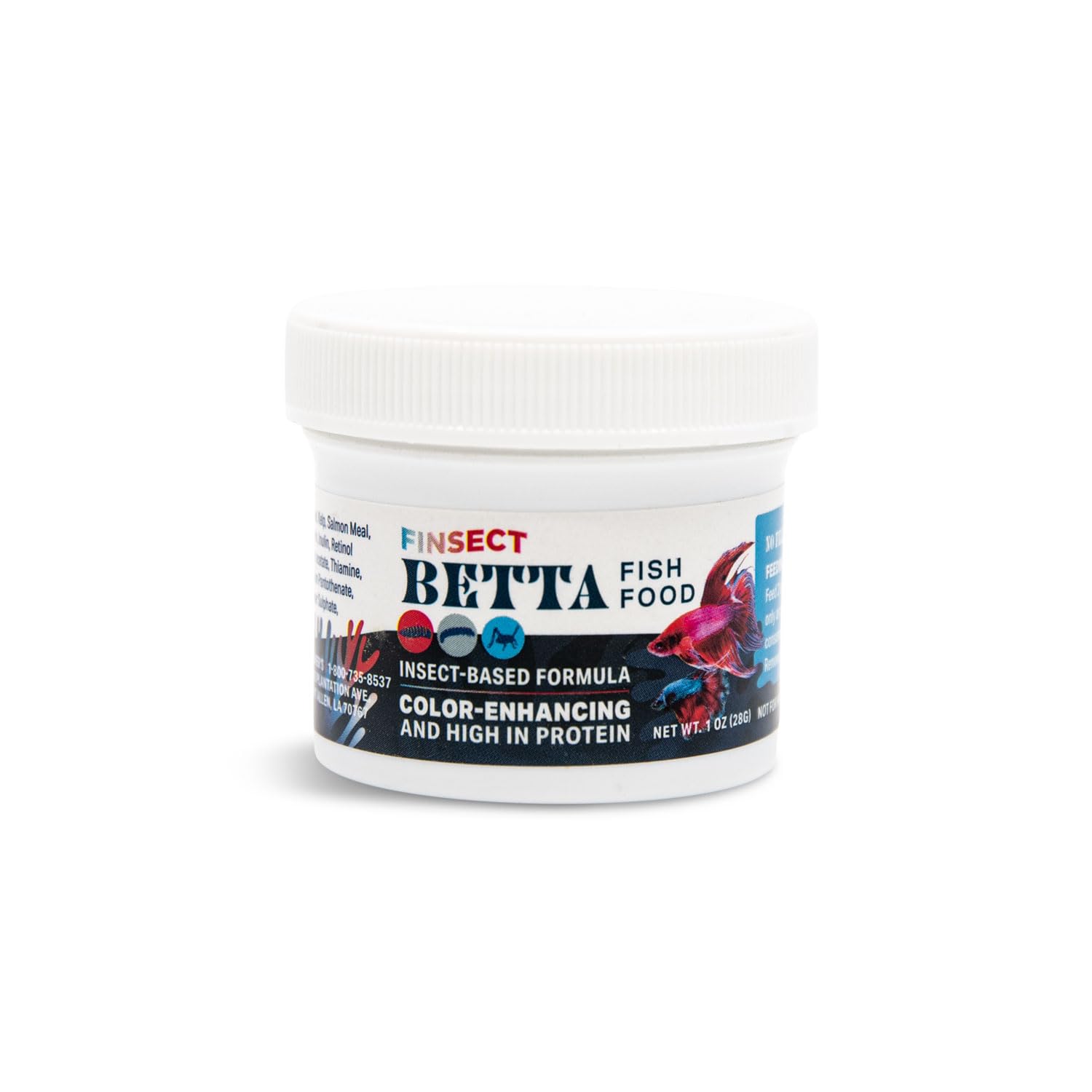 Nourriture Finsect Betta – aliments crumble couleur, amélioration des couleurs des poissons.