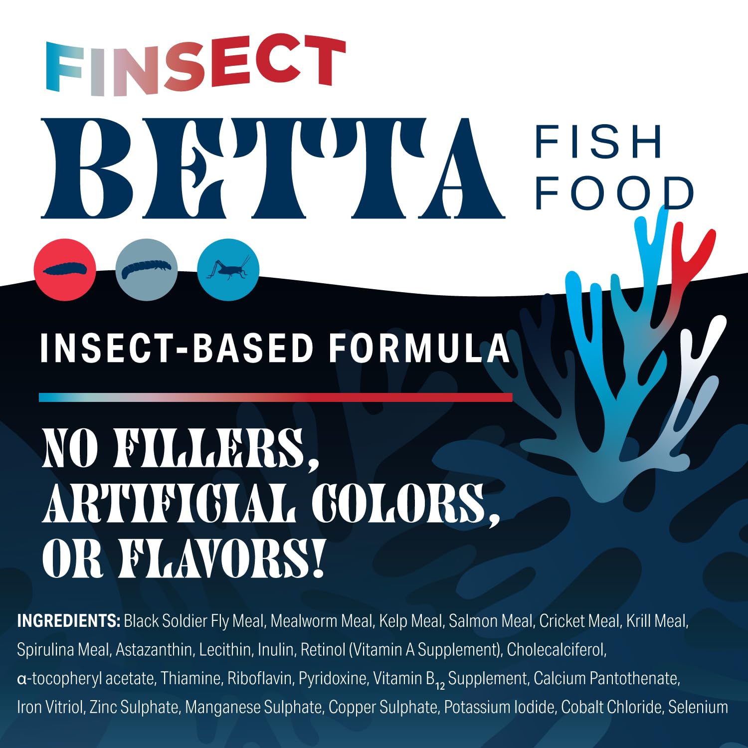 Ingrédients durables Finsect Betta issus d’insectes pour nutrition responsable.