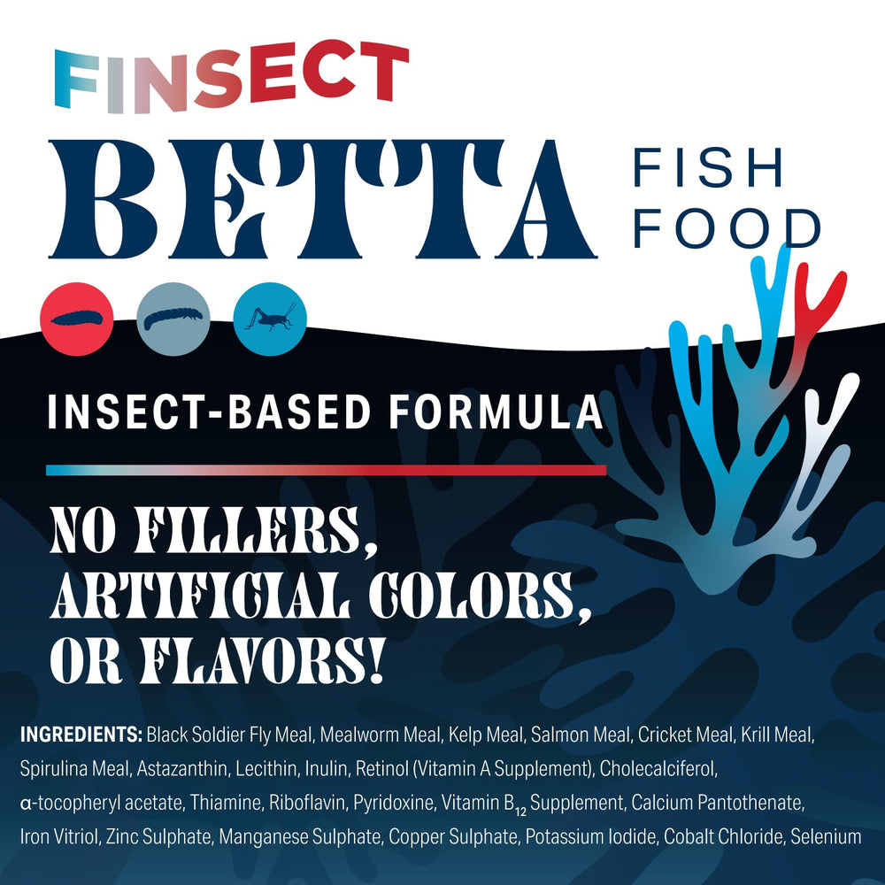Ingrédients durables Finsect Betta issus d’insectes pour nutrition responsable.