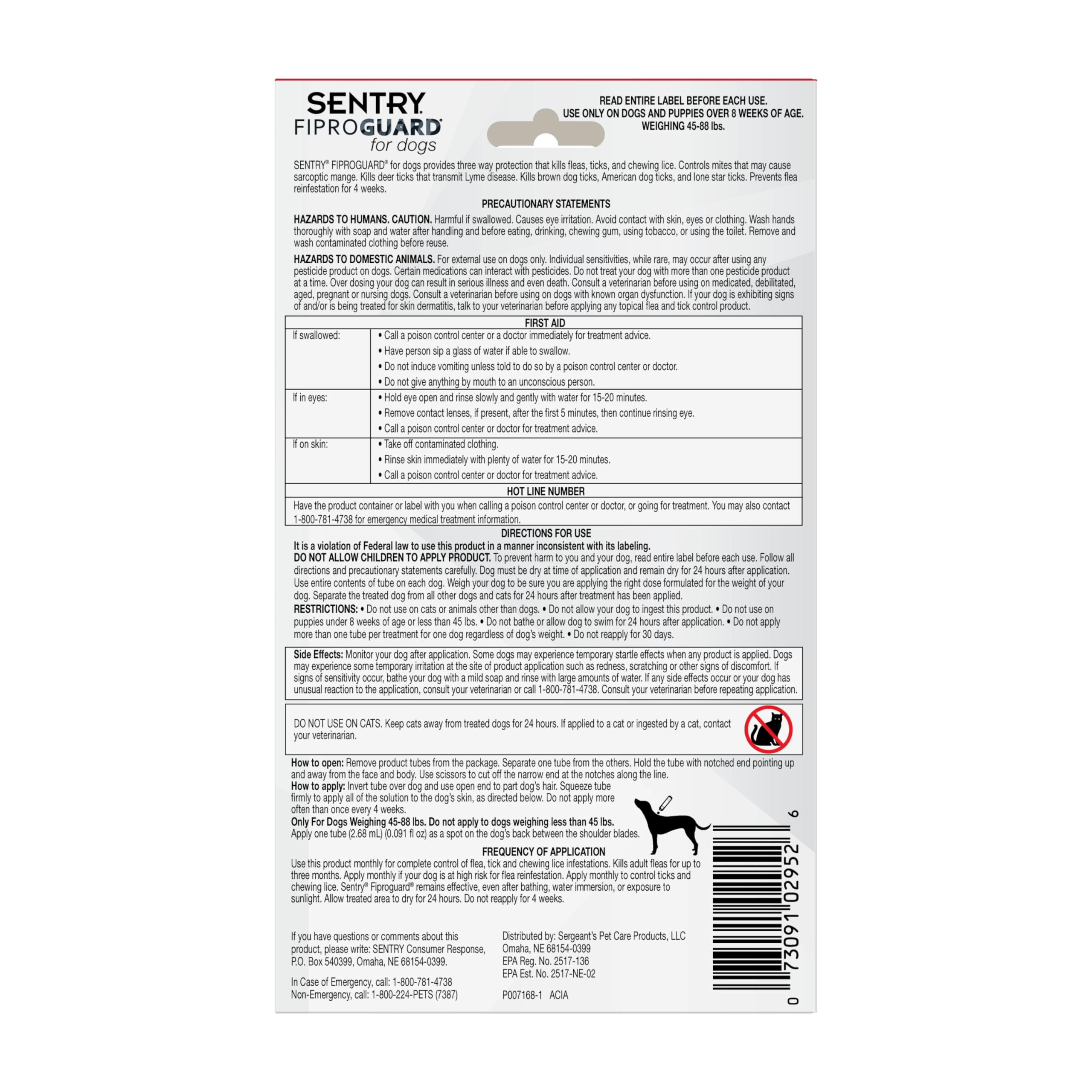 Fiproguard pour chiens lors d’activités extérieures avec prévention des parasites.