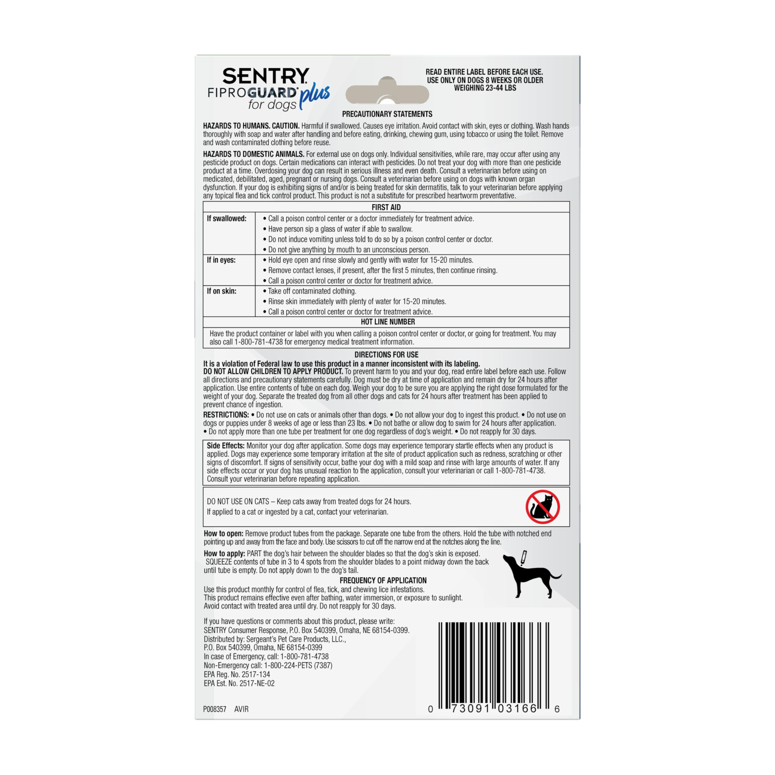 FIPROGUARD Plus composition fipronil et méthoprène pour chiens