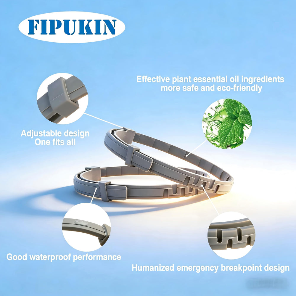 Collier Fipukin pour grands chiens — impermeable et efficace même sous la pluie.