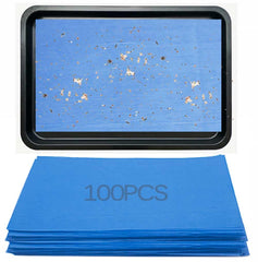 Liner papier cage bleu Firdnyohs 11x17, pour protéger le fond et faciliter le nettoyage.