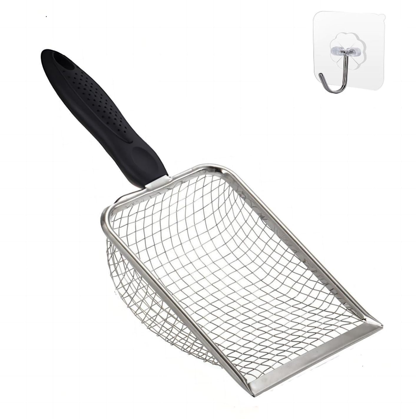 Firsal Pelle à litière en acier inox: pratique et durable pour un nettoyage rapide