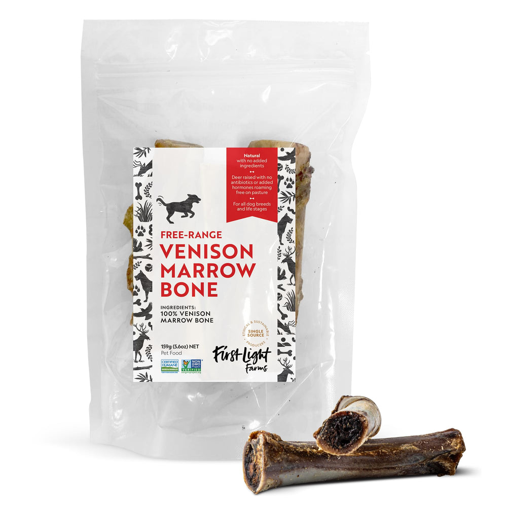 First Light, os-moelle-venaison-pour-chien-trois-pack, friandise naturelle et durable pour mastiquer