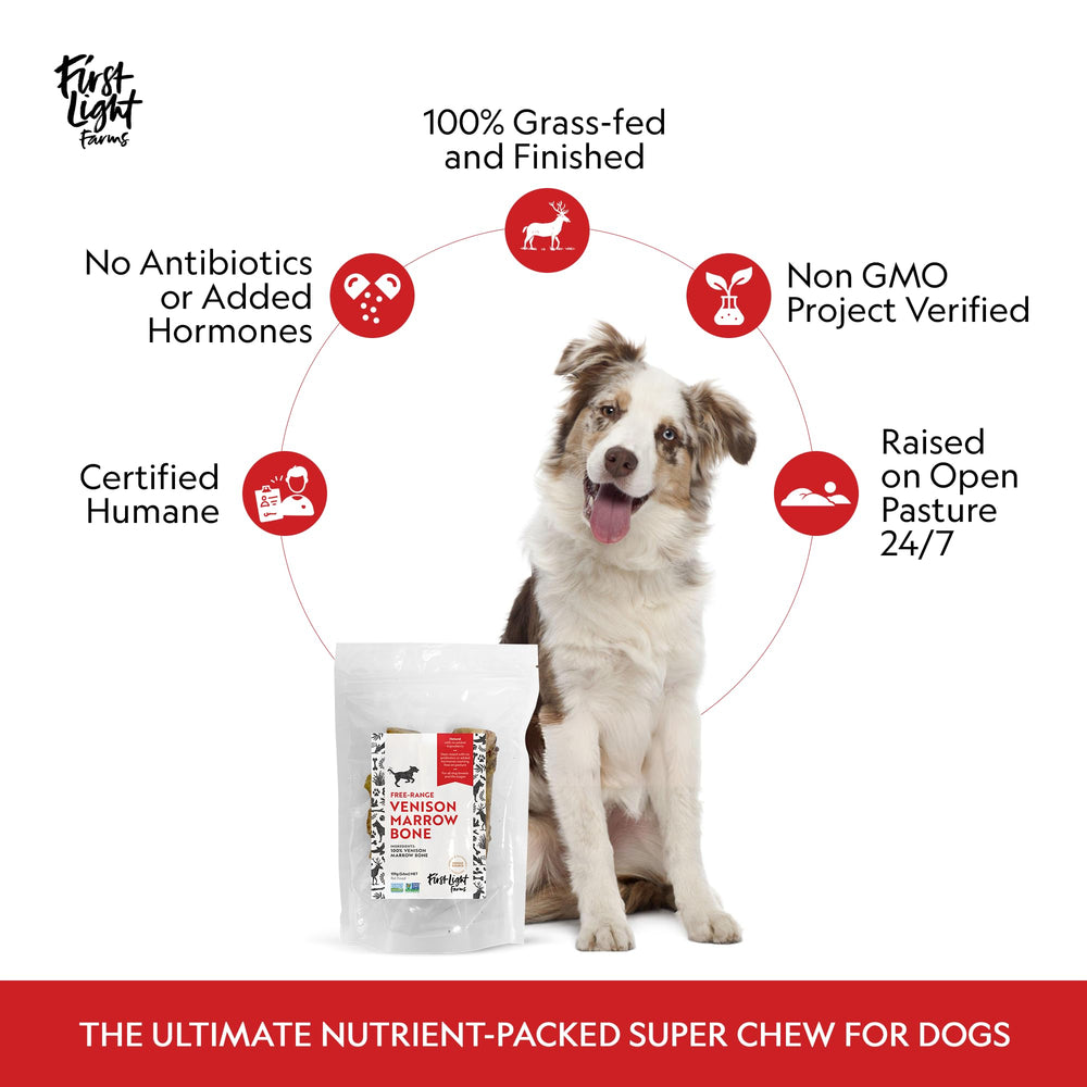 First Light os-moelle-venaison-pour-chien-trois-pack, aliment compatible allergies protéines rares