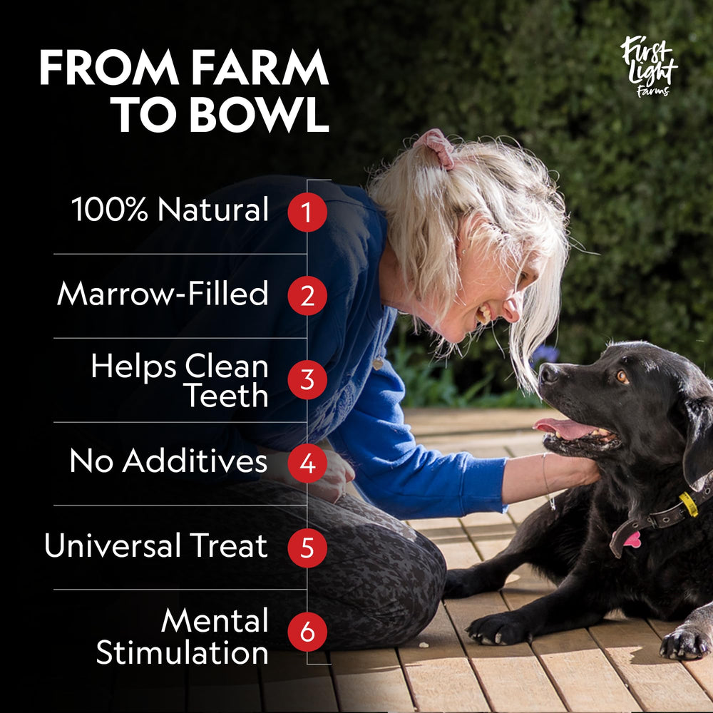 First Light os-moelle-venaison-pour-chien-trois-pack, snack naturel sans additifs chimiques