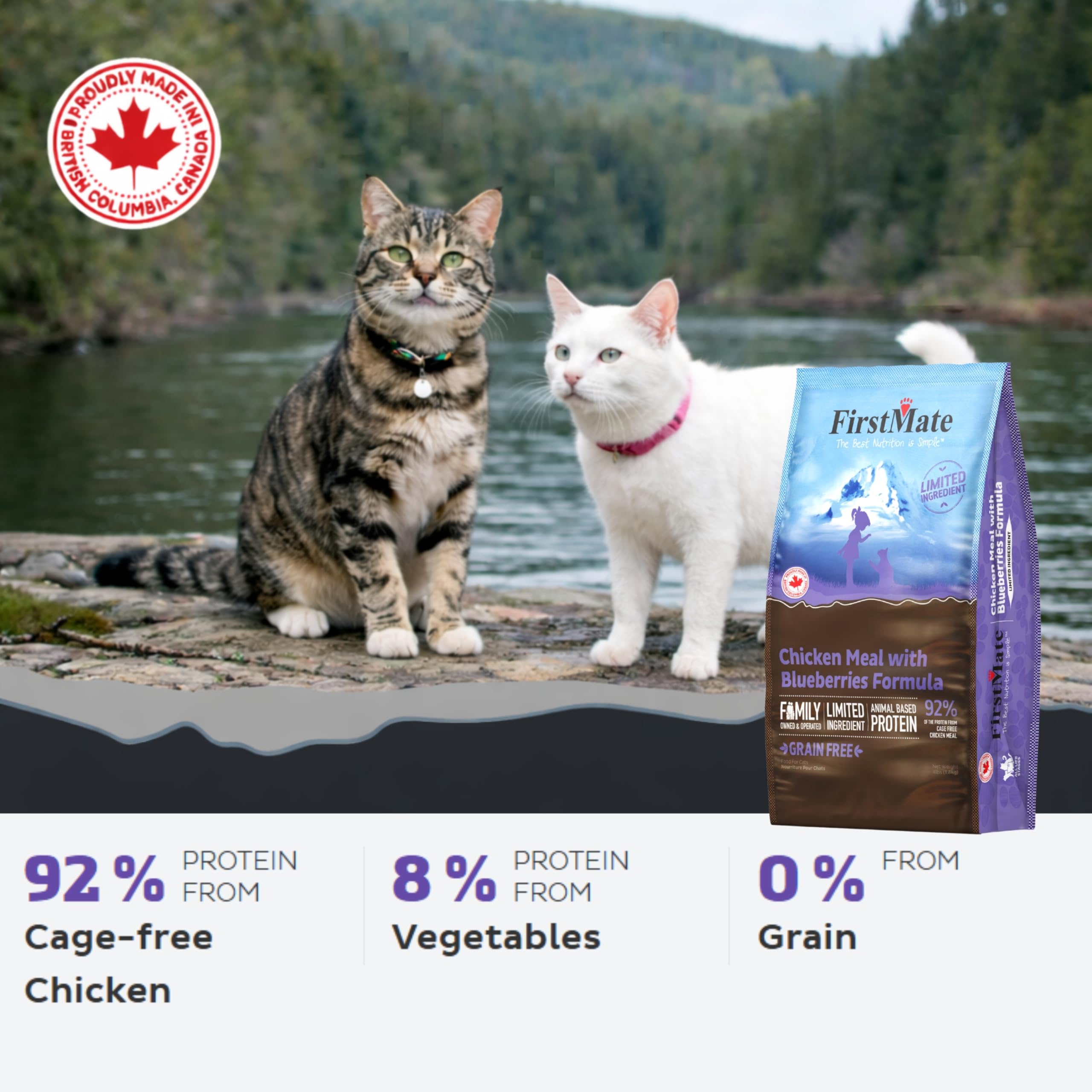FirstMate poulet cage-free – 92% protéines animales pour muscles et énergie naturelle.